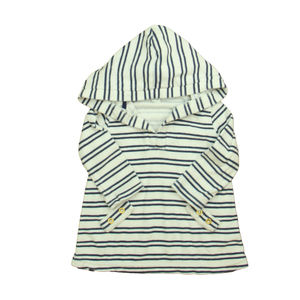 Cabanalife Boys White | Blue Stripe Cover-up size: 6-12 Months